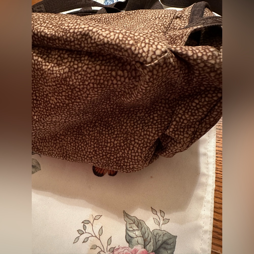 Compact Brown Backpack with Textured Finish - Picture 12 of 16